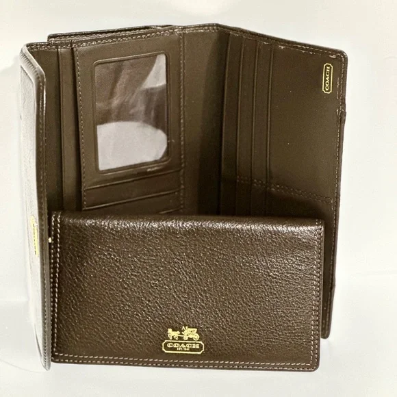 Coach Madison Wallet Brown Leather - Picture 6 of 10